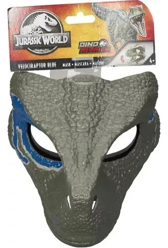 O Máscara Velociraptor Azul Mandibula Aberta Designreal1
