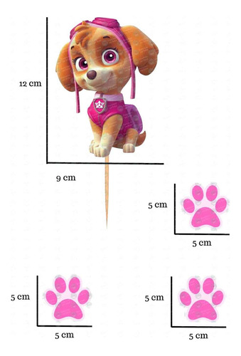 Cake Topper Tipo Banderilla De Sky De Paw Patrol Para Pastel Los Colores Son Los De Las Imagenes Cake Topper Tipo Banderilla De Sky De Paw Patrol Para Pastel Set Con Doce Piezas
