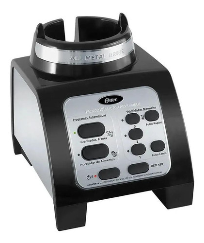 Imagen 3 de 3 de Licuadora Oster BRLY07 1.5 L negra con vaso de vidrio 120V