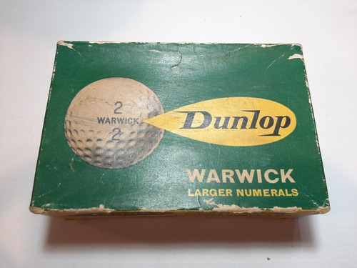 Golf Pelotas Dunlop Antiguas Lote X 2 Con Caja Ro 1794
