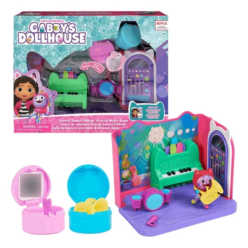 Gabby's Dollhouse, Groovy Music Room Playset with Daniel James