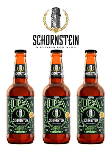 Cerveja Schornstein Ipa (3 Garrafas 500 Ml)