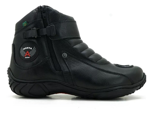 Bota Honda Motociclista Motoqueiro Coturno  Ziper Couro 271