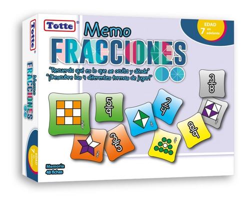 Memoria De Fracciones Totte ¡4 Formas De Jugar!