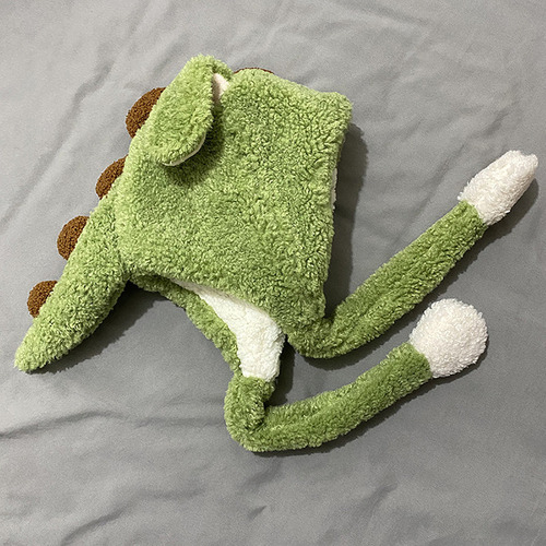 Gorro De Felpa Con Diseño De Dinosaurio Que Se Mueve, Cálido
