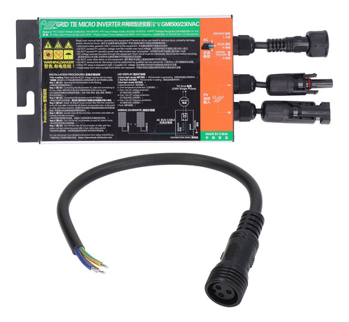 Microinversor Solar De 500 W, 230 V, Conectado A La Red, Con