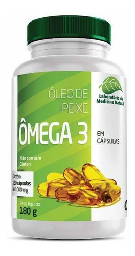 Omega 3 Aceite De Pescado 1000 Mg 120 Cápsulas Med Natural