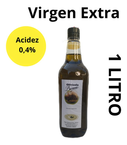 Aceite De Oliva Extra Virgen Barone 1 L Pet De Maipú Mendoza