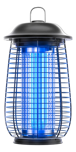 Exterminador Eléctrico De Insectos Para Interiores Y Exterio Negro