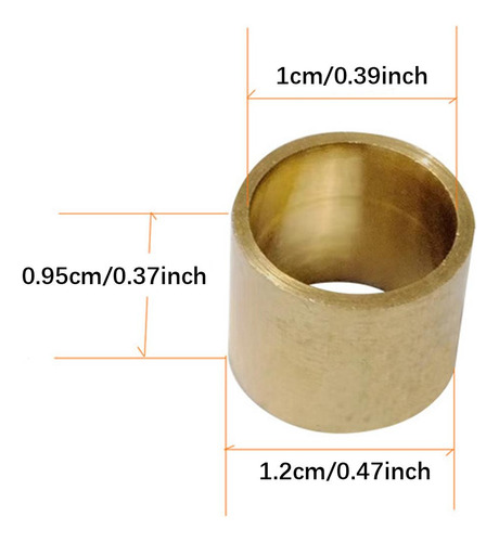 . 10x Brass Pool Cue Ferrules Billiard Corner Dia De 12 Mm