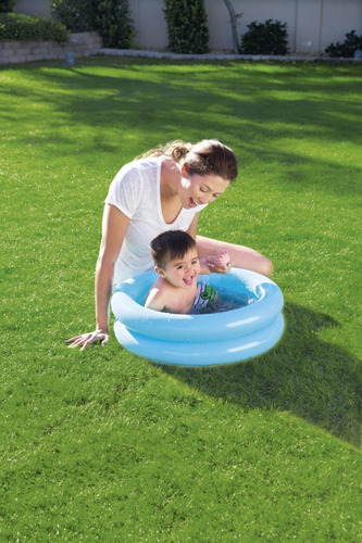 Imagen 4 de 7 de Pileta Inflable 2 Aros Translucida 61x51cm Bestway 51061 Edu
