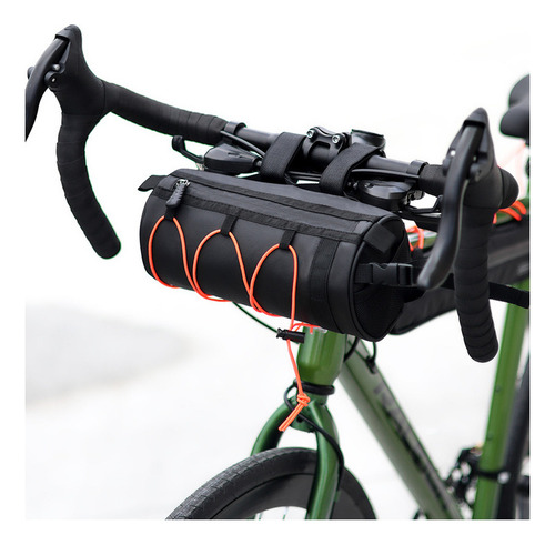Bolsa De Guidão Para Bike Com Porta Celular Cor Preto