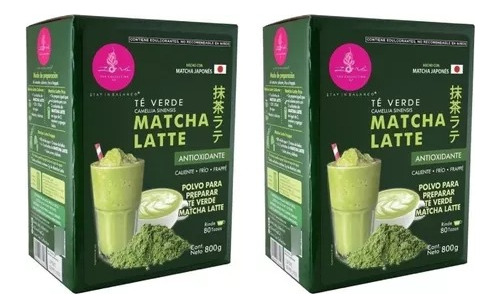  Té Verde Matcha Latte Zoma Antioxidante 2 Cajas De 800g