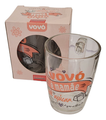 Caneca Presente Dia Das Mães Vovó É Mamãe Com Açúcar 320ml