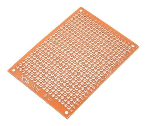Imagen 1 de 4 de Placa Experimental Perforada 5x7cm Pcb 432 Puntos