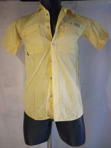 Camisa Columbiaa Extra Grande D Joven/chica Adulto Amarilla