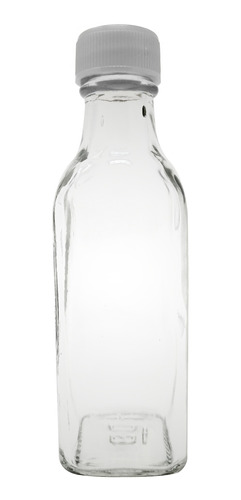 Mini Botella De Vidrio Cuadrada 50 Ml 1.5 Oz  (40 Pz) Envase