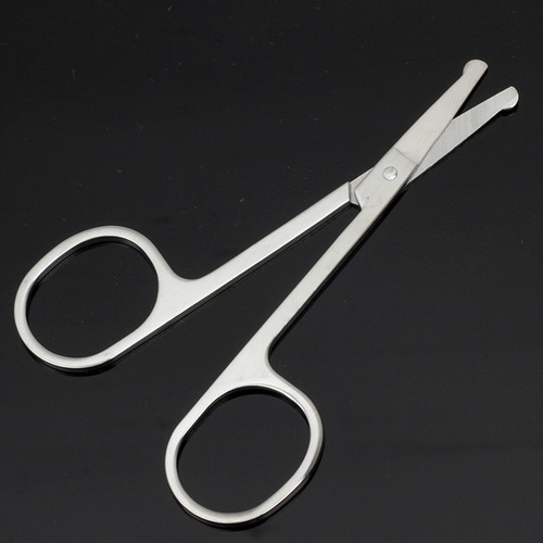 Tijeras Para Cortar El Vello De La Nariz, Acero Inoxidable,