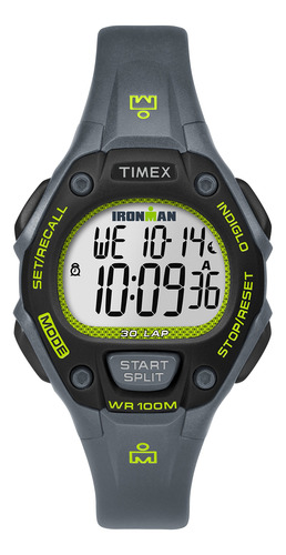 Reloj Timex Ironman Classic 30 Tw5m14000 Con Correa De Resin