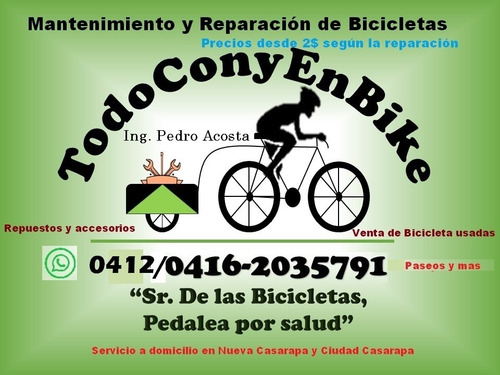 Imagen 3 de 3 de Mantenimiento, Reparación, Ventas, Repuestos De Bicicletas