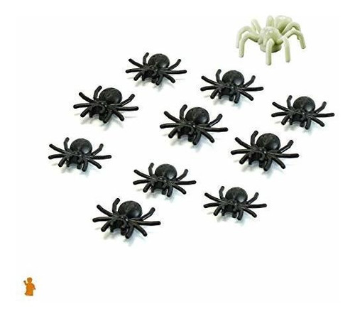 Accesorio Lego Animal Para Halloween Con 10 Arañas Negras