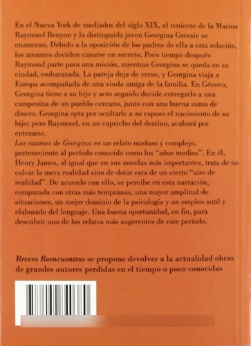 Las Razones De Georgina Henry James