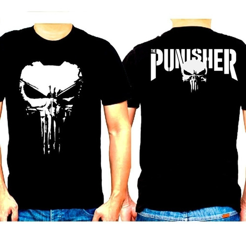 Polera Estampada The Punisher Ambos Lados