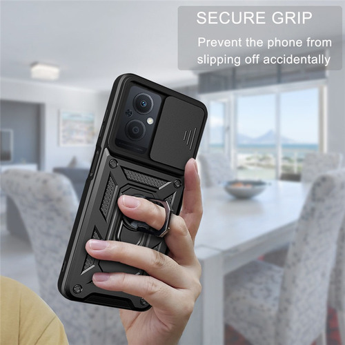 Funda Multifunción Para Oppo Reno 8z Con Película De Cristal