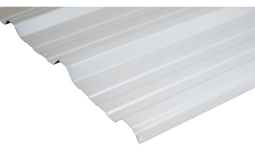 Chapa Trapezoidal Color C25 Prepintado Calidad Ternium Curia Color Blanco