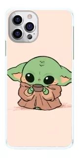 Capinha Baby Yoda Fundo Rose Capa De Celular