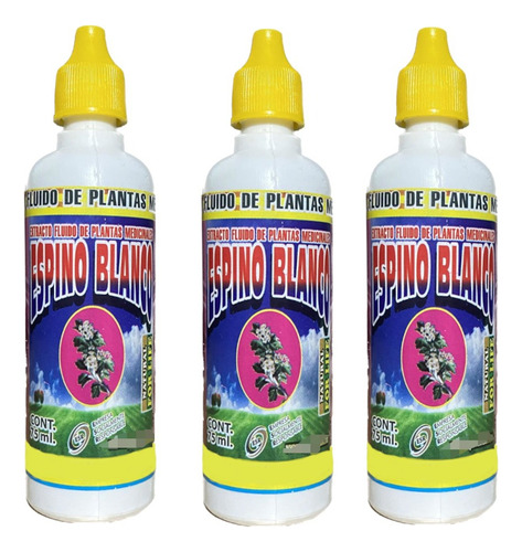 Kit 3 Extractos Fluidos Sabor Espino Blanco 75 Ml