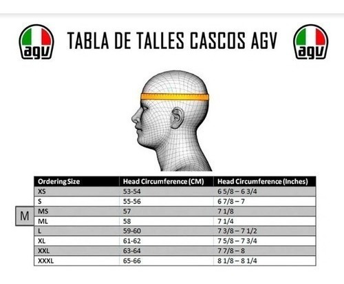 Imagen 7 de 7 de Casco Deportivo Italiano Agv K-1 Dreamtime