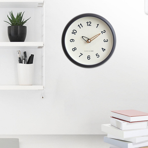 Reloj De Pared De 25 Cm, Reloj Colgante De Pared Con Gris