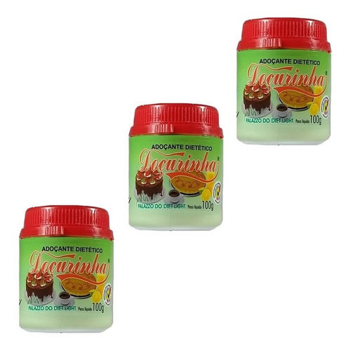 Adoçante Dietético Doçurinha 100g - 3 Unidades + Brinde 