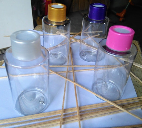 Imagen 2 de 10 de Envase Frasco Pet Cristal Difusor Aromático + Varillas X30
