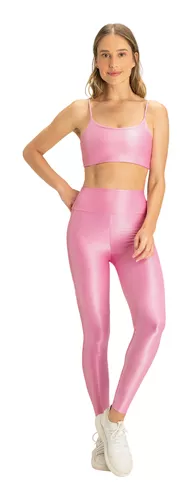 Calça Legging Meia Cinta Academia Romance Fitness Feminino