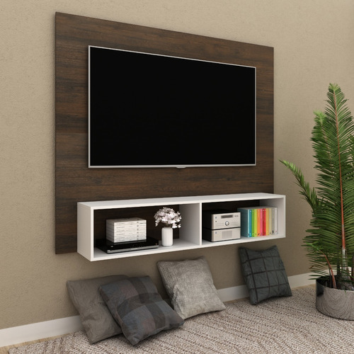 Mueble Panel Pantalla De 65 Con Repisa Modelo 2740.0001