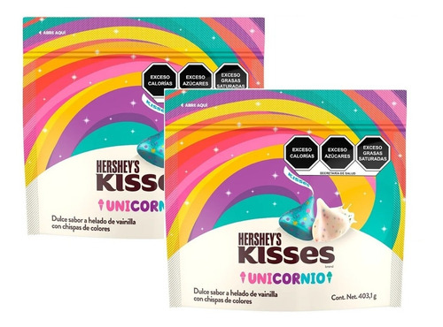 Hershey's Kisses Unicornio Helado Vainilla C/ Chispas 800g