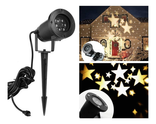 Proyector De Luces De Navidad Lightess Estrella En Movimient