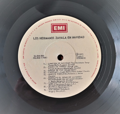 Hermanos Zavala Lp Hermanos Zavala En Navidad (Usado)