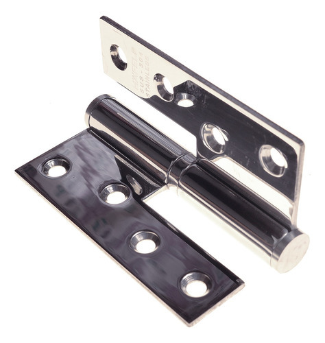 Dobradiça Hamburguesa Lado Esquerdo 4 3.1/2 Inox Cromado