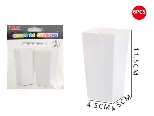 Cajas Cabritas Cumpleaños X6 Sorpresas Colores Surtidos