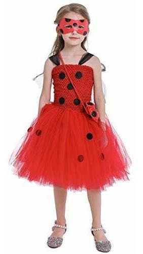 Ladybug Tutu Vestido Para Niñas Niños Disfraces De Ha...