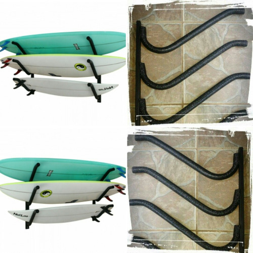 Rack Suporte De Parede Para Três Pranchas De Stand Up Paddle