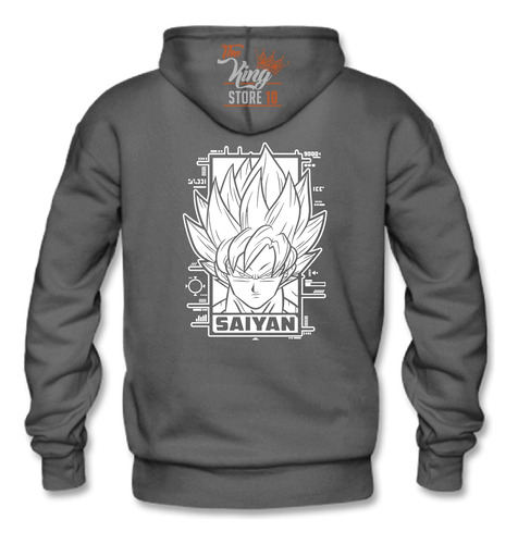 Poleron Con Cierre, Goku Saiyan, Dragon Ball, Anime, Manga, Xxxl