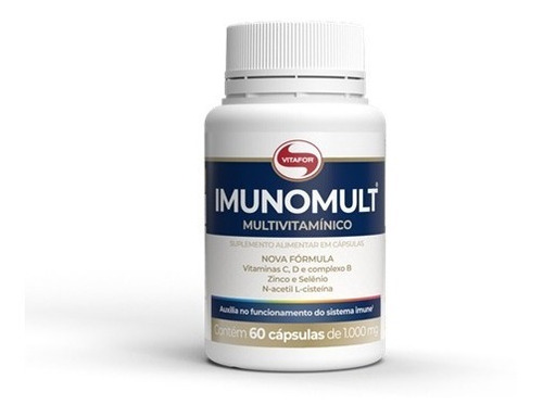 Multivitamínico Imunomult 60 Cápsulas 1000mg - Vitafor