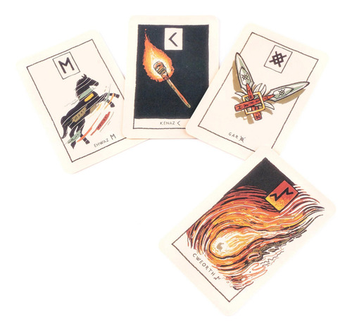 Juego De Cartas De Runas Cartas De Oráculo De Runas Juego De