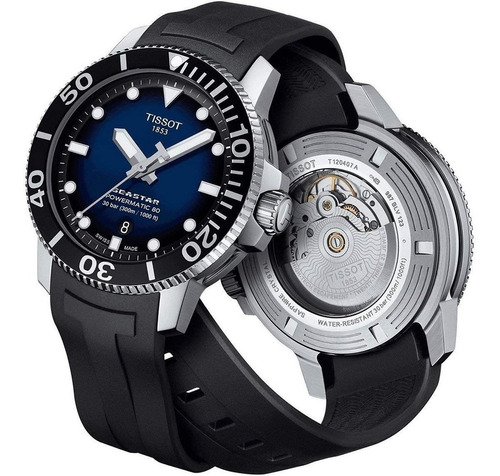 Relógio Masculino Tissot T1204071704100 Seastar Automatico