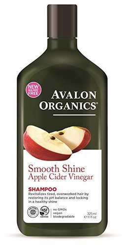 Avalon Organics Smooth Shine Champú Vinagre De Manzana, De 1