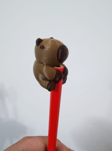 Capibara Souvenirs 3d Mini Con Lápiz X 10 Unidades